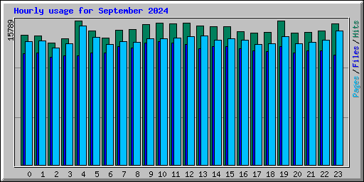 Hourly usage for September 2024